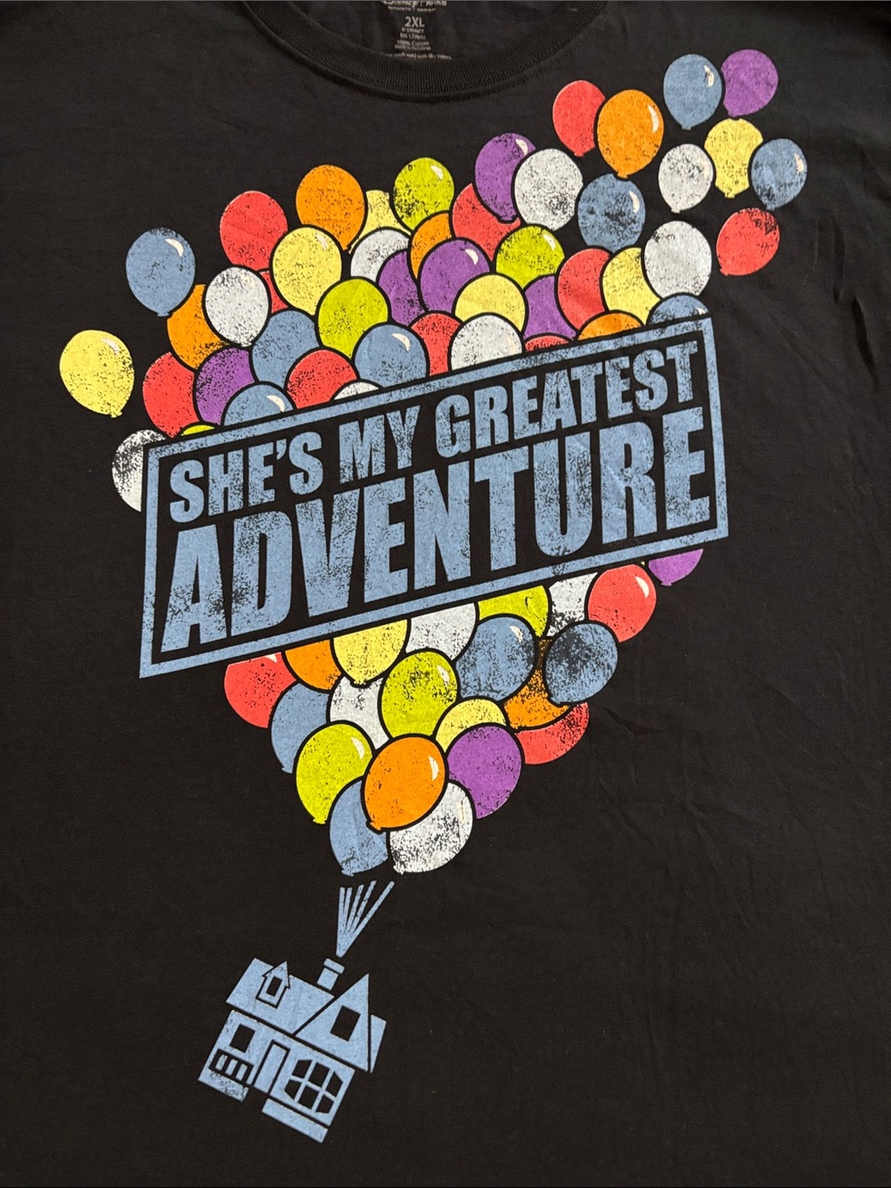 NWT Disney Parks Up She’s My Greatest Adventure Balloon Tee 2XL Pixar - Picture 2 of 6